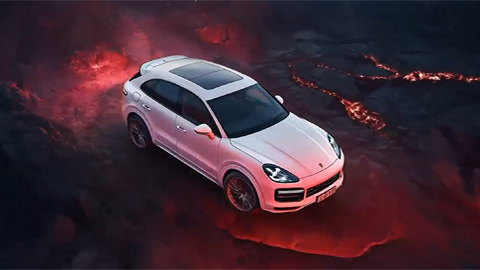 新版卡宴保時(shí)捷汽車(chē)廣告制作